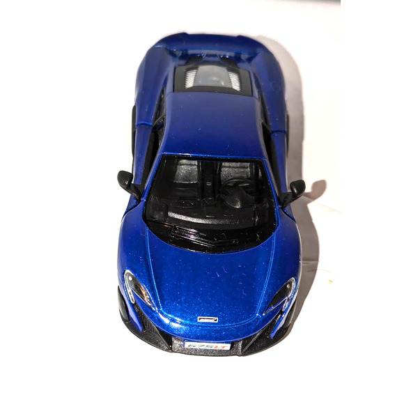 Kinsmart 5" McLaren 675LT Diecast Model Toy Car 1:36 Pull Action- Blue - Picture 2 of 8